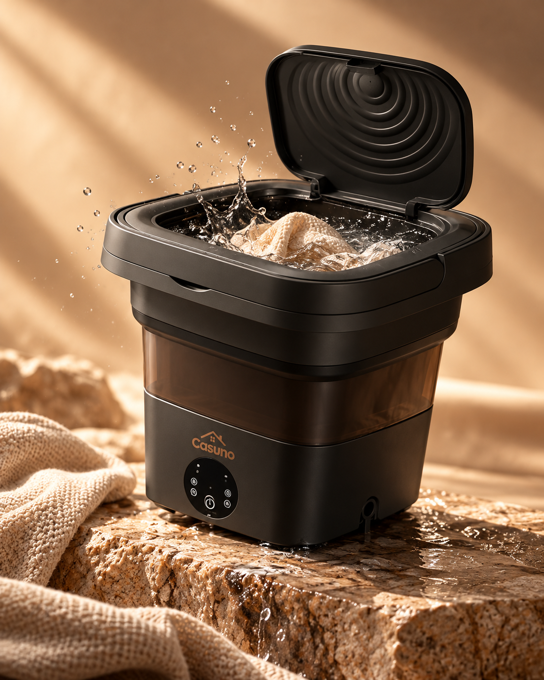 Mini Máquina de Lavar Portátil Dobrável para Pequenas Peças