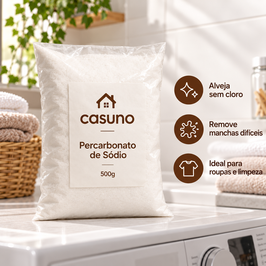 Percarbonato de Sódio 500g Tira Manchas Sem Cloro